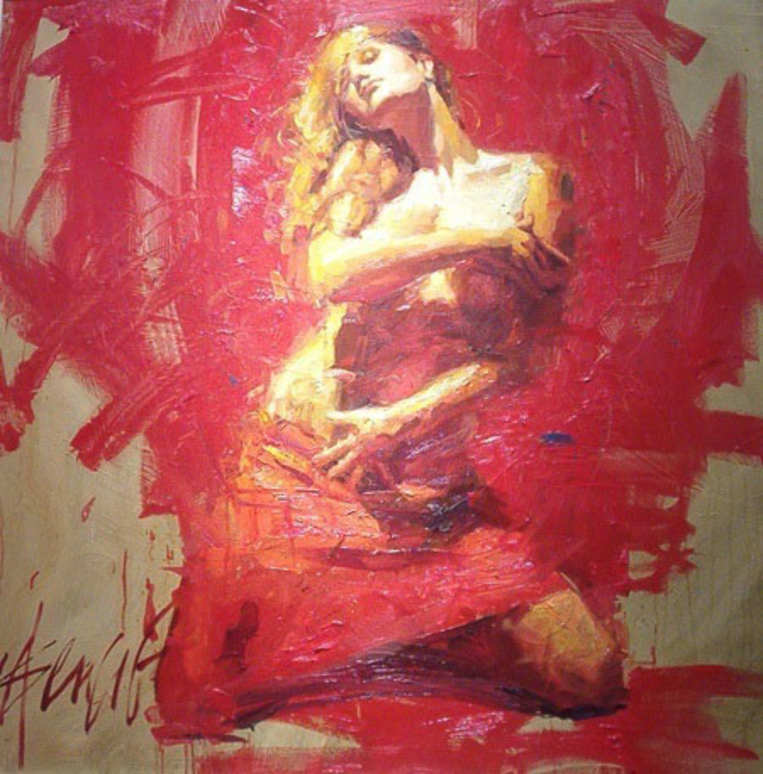 Radiance 2006 60x60 Huge Original Painting by Henry Asencio