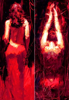 Passion Suite, Set of 2 2004 Embellished Limited Edition Print - Henry Asencio