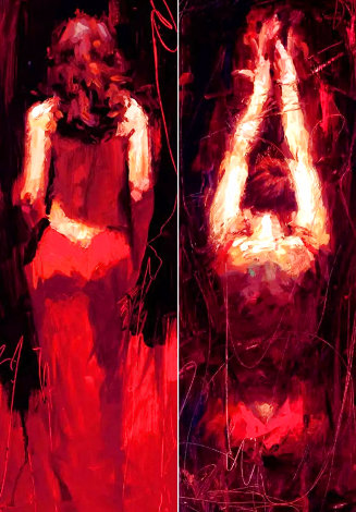 Passion Suite, Set of 2 2004 Embellished Limited Edition Print - Henry Asencio