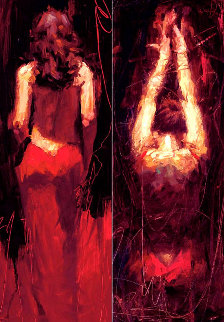 Passion Suite: Seduction and Surrender 2004 - Framed Set of 2 Embellished Limited Edition Print - Henry Asencio Passion Suite: Seduction and Surrender 2004 - Framed Set of 2 Embellished Limited Edition Print - Henry Asencio