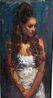 Introspection 2004 - 41x26 Huge Original Painting by Henry Asencio - 2