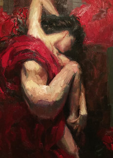 Passionate Dreams 35x50 Huge Original Painting - Henry Asencio Passionate Dreams 35x50 Huge Original Painting - Henry Asencio