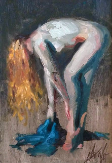 Untitled Painting 2009 21x27 Original Painting - Henry Asencio Untitled Painting 2009 21x27 Original Painting - Henry Asencio