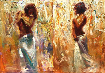 Endeavor and Transition Diptych 2006 40x30 Set of 2 Original Painting - Henry Asencio Endeavor and Transition Diptych 2006 40x30 Set of 2 Original Painting - Henry Asencio