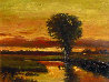 Golden Sunset 1983 16x21 Original Painting by  Ashot - 0