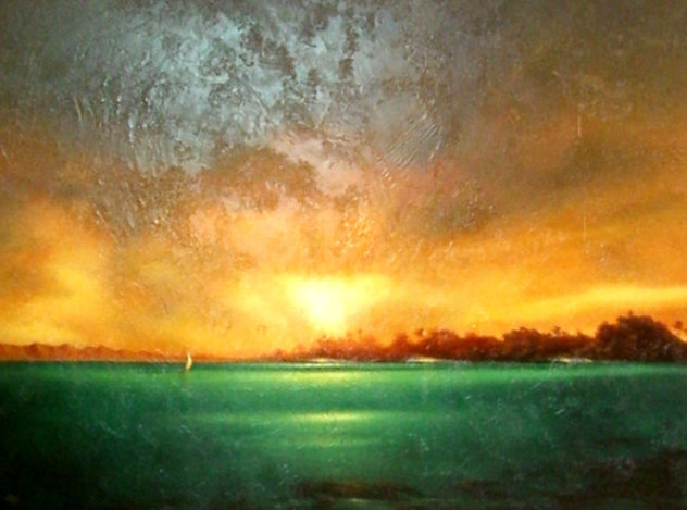 Sunlit Shores 46x58 Original Painting by Ashton Howard