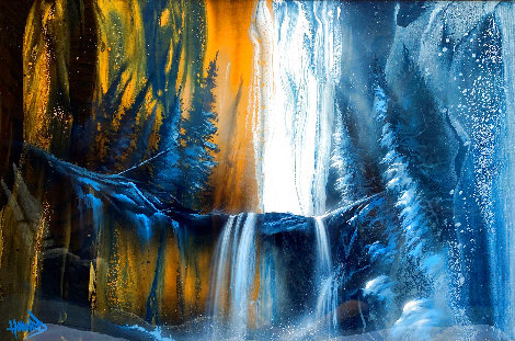 Autumn Falls 2018 33x45 Huge Original Painting - Ashton Howard