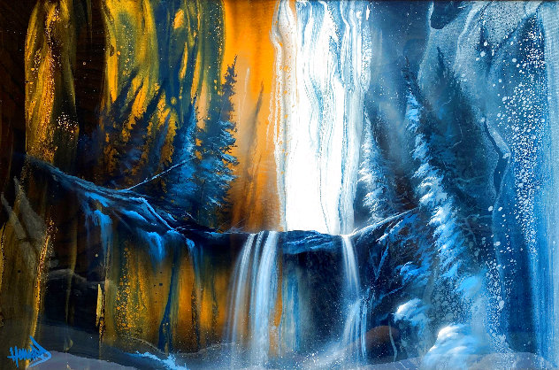 Autumn Falls 2018 33x45 Huge Original Painting by Ashton Howard