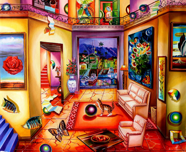 Art Dealer 2007 24x30 Original Painting - Alexander Astahov
