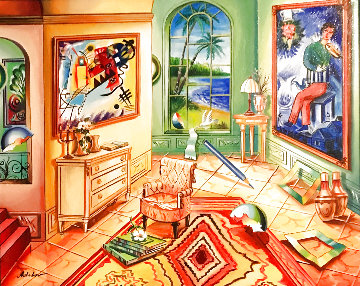 Untitled Interior Painting Original Painting - Alexander Astahov Untitled Interior Painting Original Painting - Alexander Astahov