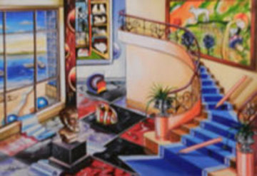 Untitled Painting 1985 23x26 Original Painting - Alexander Astahov Untitled Painting 1985 23x26 Original Painting - Alexander Astahov