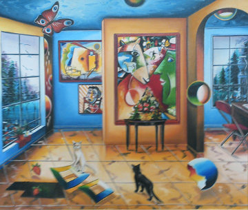 Untitled Painting 29x33 Original Painting - Alexander Astahov Untitled Painting 29x33 Original Painting - Alexander Astahov