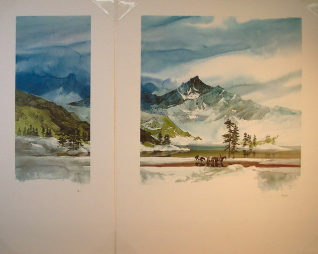 Long Way Home Diptych 1988 48x54 Huge Limited Edition Print by Michael Atkinson