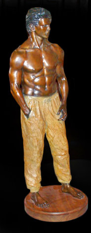 Doug Bronze Sculpture 36 in Sculpture - Michael Atkinson