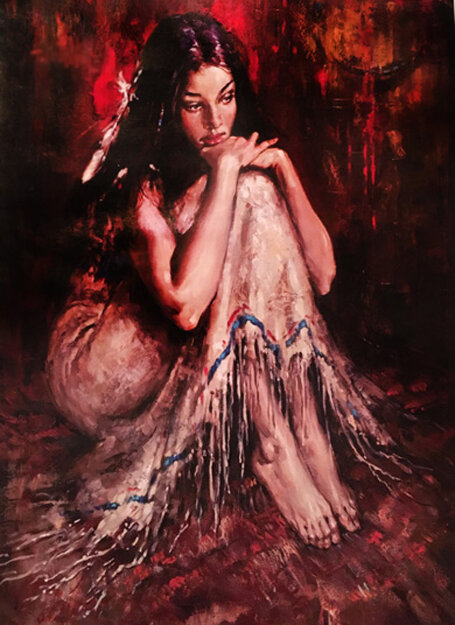 Indigenous 2012 Embellished Limited Edition Print - Andrew Atroshenko