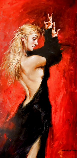 Dance Avec Moi 2007 54x30 - Huge Original Painting by Andrew Atroshenko