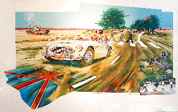 On Abbey Road Corner 1985 Limited Edition Print - Daniel Authouart On Abbey Road Corner 1985 Limited Edition Print - Daniel Authouart