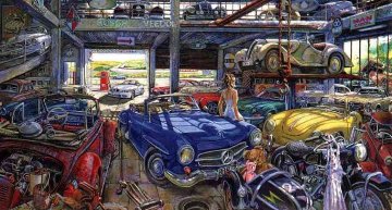 German Garage II Limited Edition Print - Daniel Authouart German Garage II Limited Edition Print - Daniel Authouart