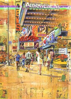42nd Street Triptych 63x45 Limited Edition Print - Daniel Authouart 42nd Street Triptych 63x45 Limited Edition Print - Daniel Authouart