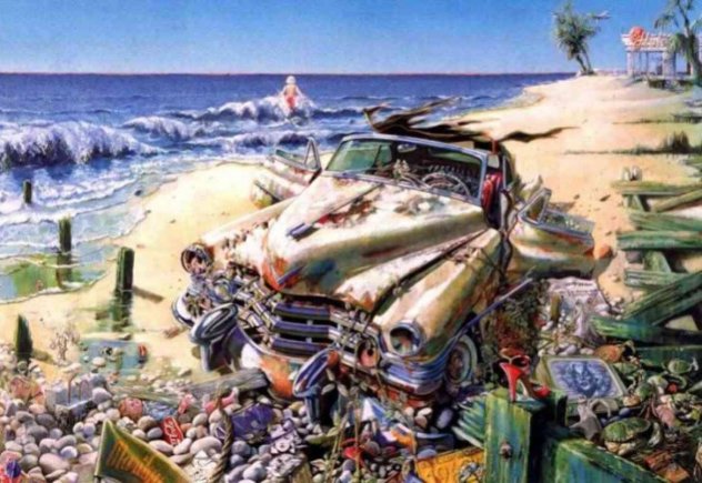 Une Cadillac Pour Marilyn Limited Edition Print by Daniel Authouart