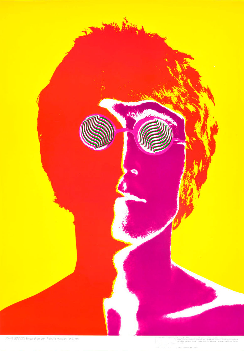 Vintage Psychedelic Beatles Posters (Set of 4 on Linen) Limited Edition Print by Richard Avedon