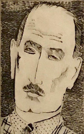Head of a Man, Portrait of Louis Wiesenberg the Artist AP Limited Edition Print - Milton Avery