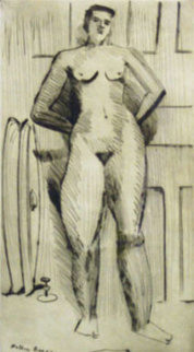 Standing Nude 1942 Limited Edition Print - Milton Avery Standing Nude 1942 Limited Edition Print - Milton Avery