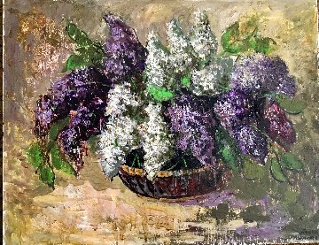 Lilacs 1998 28x22 Original Painting - Laura Avetisyan Lilacs 1998 28x22 Original Painting - Laura Avetisyan