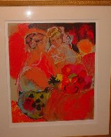 Women in Red 1990 Limited Edition Print by Lea Avizedek - 1 Women in Red 1990 Limited Edition Print by Lea Avizedek - 1