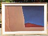 Ranchos Church With Hill No 1 1989 24x34 - New Mexico Original Painting by John Axton - 1