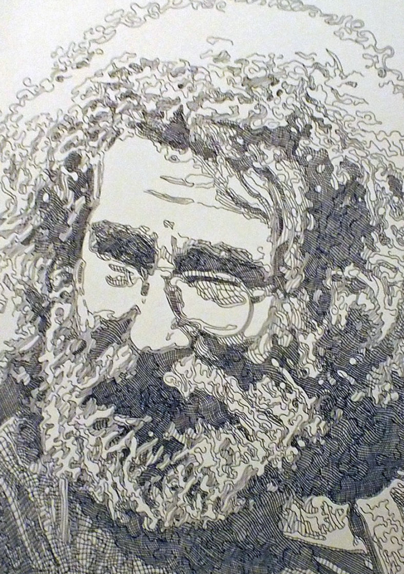 Jerry Garcia, Portrait 2013 Limited Edition Print by Guillaume Azoulay Jerry Garcia, Portrait 2013 Limited Edition Print by Guillaume Azoulay