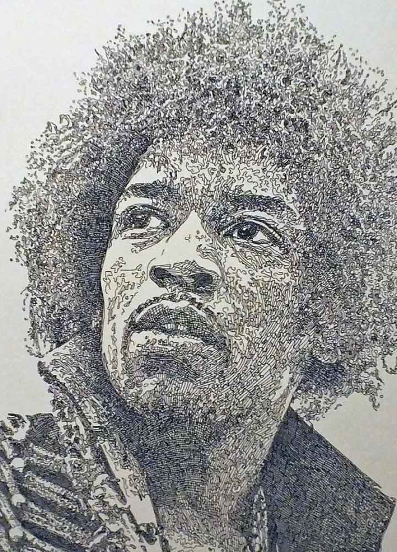 Kiss the Sky, Jimi Hendrix 2013 Limited Edition Print by Guillaume Azoulay