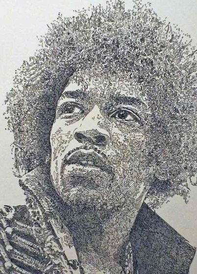 Kiss the Sky, Jimi Hendrix 2013 by Guillaume Azoulay - For Sale on Art ...