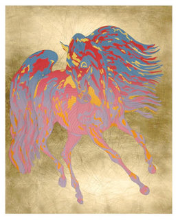 Duke, Le Cheval, Illustre Gold Leaf Series Limited Edition Print - Guillaume Azoulay Duke, Le Cheval, Illustre Gold Leaf Series Limited Edition Print - Guillaume Azoulay