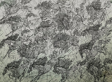 Esquisse Pour Bittan Quinze Chevaux Drawing 2005 26x31 Drawing - Guillaume Azoulay Esquisse Pour Bittan Quinze Chevaux Drawing 2005 26x31 Drawing - Guillaume Azoulay