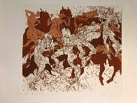 Joy of Torah, Suite of 3 Prints 1980 Limited Edition Print by Guillaume Azoulay - 3 Joy of Torah, Suite of 3 Prints 1980 Limited Edition Print by Guillaume Azoulay - 3