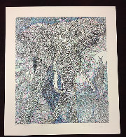 Clair De Lune Elephant AP Limited Edition Print by Guillaume Azoulay - 1 Clair De Lune Elephant AP Limited Edition Print by Guillaume Azoulay - 1