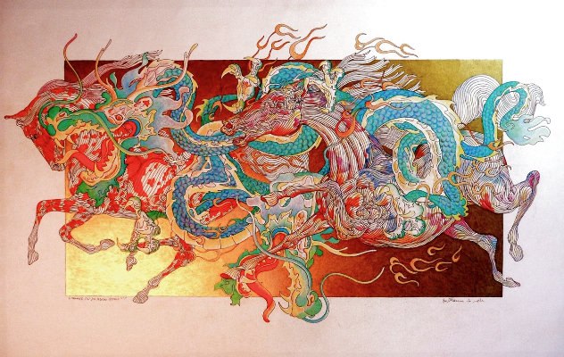 Zodiac: Year of the Dragon 2015 - Huge Limited Edition Print by Guillaume Azoulay
