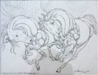 Sketch Pour Encounter Progression 2007 Drawing by Guillaume Azoulay - 0 Sketch Pour Encounter Progression 2007 Drawing by Guillaume Azoulay - 0