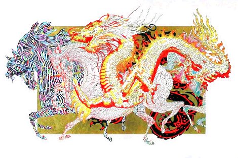 Zodiac: Year of the Dragon PP 2015  - Huge Limited Edition Print - Guillaume Azoulay