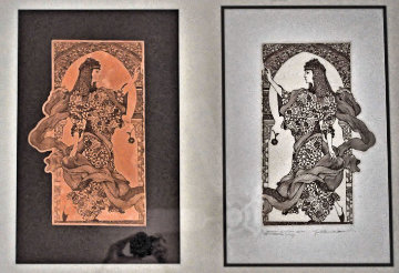 Woman of Valor Canceled Etching Plate and etching 2002 Limited Edition Print - Guillaume Azoulay Woman of Valor Canceled Etching Plate and etching 2002 Limited Edition Print - Guillaume Azoulay