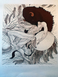 Dance Du Bison 1986 Limited Edition Print - Guillaume Azoulay