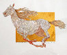 Le Cheval Dore Drawing 2008 16x17 Works on Paper (not prints) by Guillaume Azoulay - 3