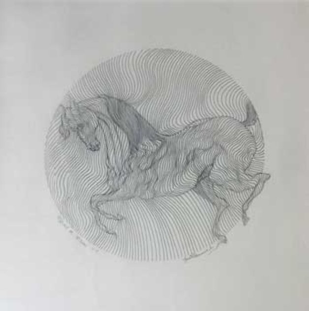 Equus Drawing 2002 Drawing by Guillaume Azoulay
