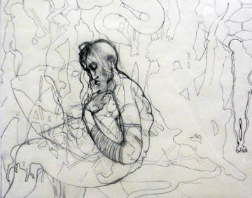 Etude Esau 94 Adac Drawing 1994 Drawing - Guillaume Azoulay Etude Esau 94 Adac Drawing 1994 Drawing - Guillaume Azoulay