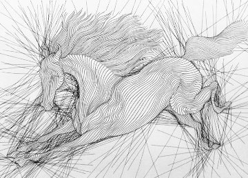 A Pieds Joints Drawing 2007 8x12 Drawing - Guillaume Azoulay A Pieds Joints Drawing 2007 8x12 Drawing - Guillaume Azoulay