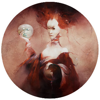 Judith 2001 43x43 Huge Original Painting - Anne Bachelier Judith 2001 43x43 Huge Original Painting - Anne Bachelier