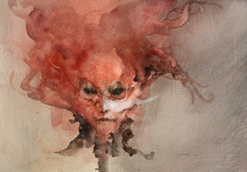 Le Masque De La Mort Rouge 2000 23x29 Works on Paper (not prints) - Anne Bachelier Le Masque De La Mort Rouge 2000 23x29 Works on Paper (not prints) - Anne Bachelier