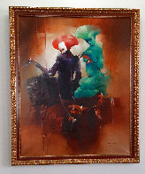 Pourquoi Desirez-Vous Les Deranger? 2001 43x37 - Huge Original Painting by Anne Bachelier - 1 Pourquoi Desirez-Vous Les Deranger? 2001 43x37 - Huge Original Painting by Anne Bachelier - 1
