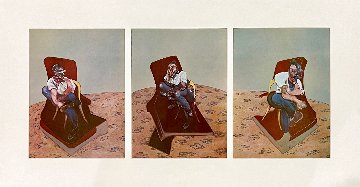Three Studies For Portrait of Lucian Freud 1966 Limited Edition Print - Francis Bacon Three Studies For Portrait of Lucian Freud 1966 Limited Edition Print - Francis Bacon